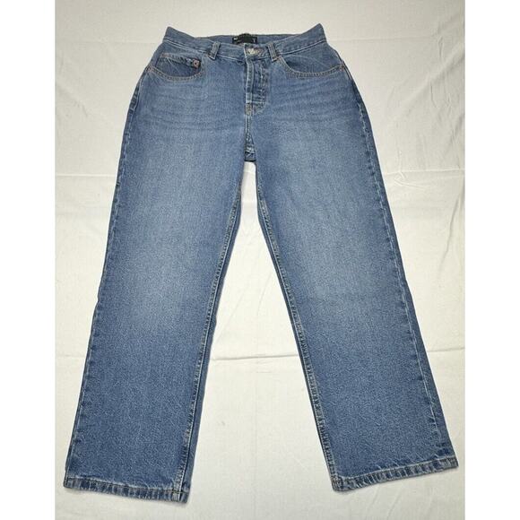 ASOS Design Women's High Rise Relaxed Button Fly Mom Jeans - Size 28x26 - Picture 1 of 7